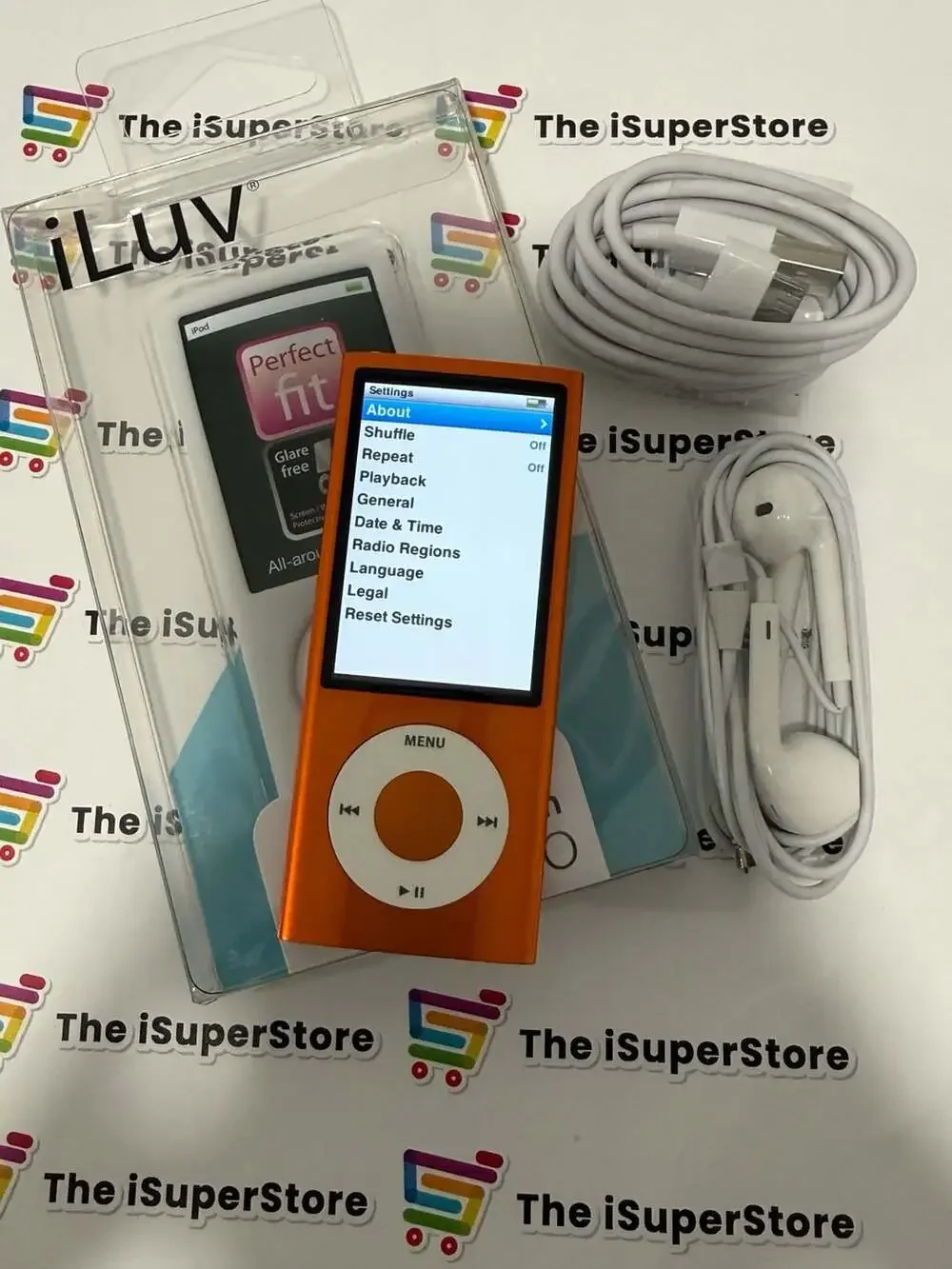 Refurbished Apple iPod nano 5th Generation 8GB Orange New Battery 1 YR Warranty